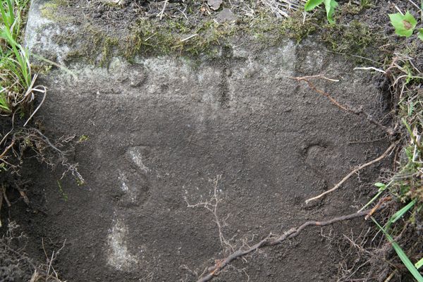 Fragment of N.N.'s tombstone from the Ross Cemetery in Vilnius, as of 2013.