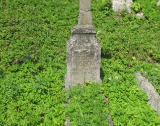 Nagrobek Czesława Lisieckiego, cmentarz na Rossie w Wilnie, stan na 2013 r.