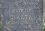 Photo showing Tombstone of Matthew Cikota