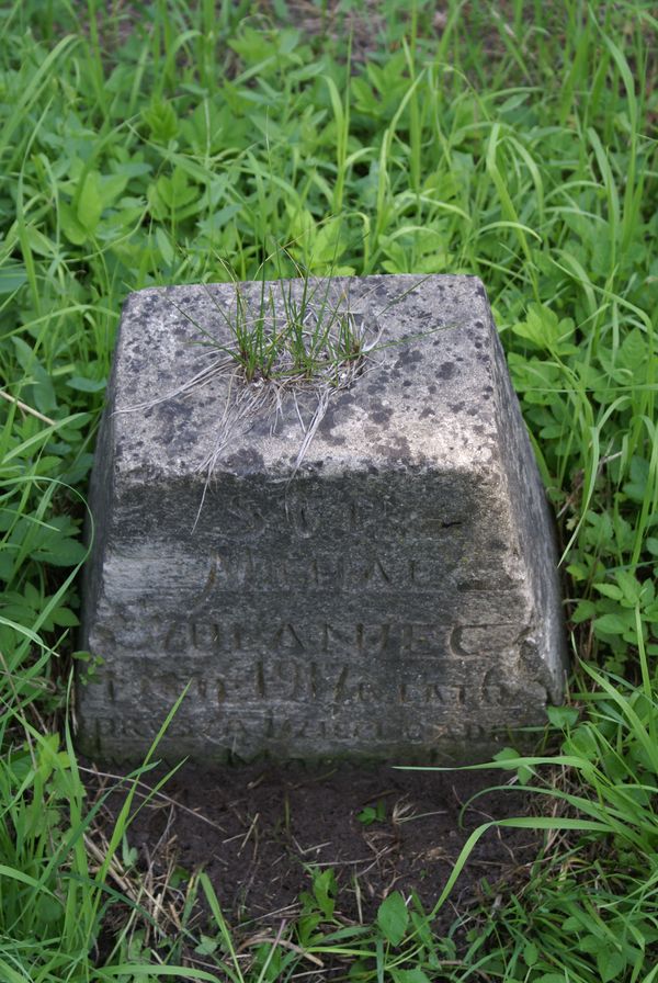 Nagrobek Michała Szulańca, cmentarz na Rossie w Wilnie, stan z 2013