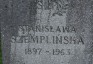 Fotografia przedstawiająca Nagrobek Stanisławy Szemplińskiej