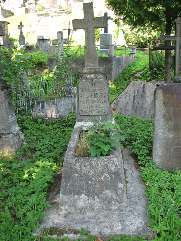 Tombstone of Franciszek Kulakowski, Ross cemetery, as of 2013