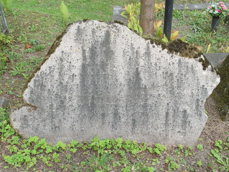 Tombstone of Antoni Kanger, Ross cemetery, state of 2013