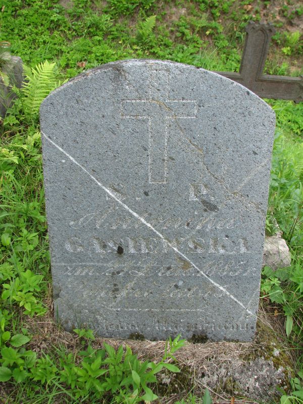 Tombstone of Jozef and Viktoria Danilewicz, Ross cemetery, state of 2013