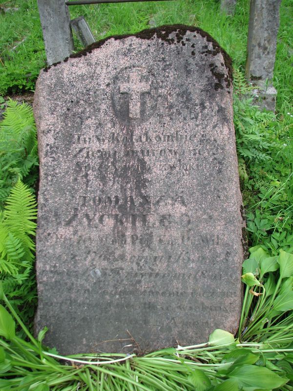 Tomas Zycki tombstone, Ross cemetery, state of 2013