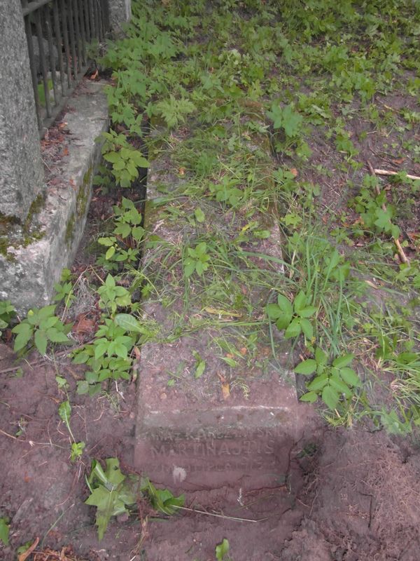 Tombstone of Anna Martinajtis, Na Rossie cemetery in Vilnius, as of 2013