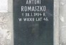 Fotografia przedstawiająca Grobowiec Antoniego i Józefy Romaszko
