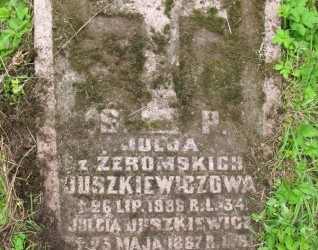 Nagrobek Julii i Julii Juszkiewicz, cmentarz na Rossie w Wilnie, stan z 2014