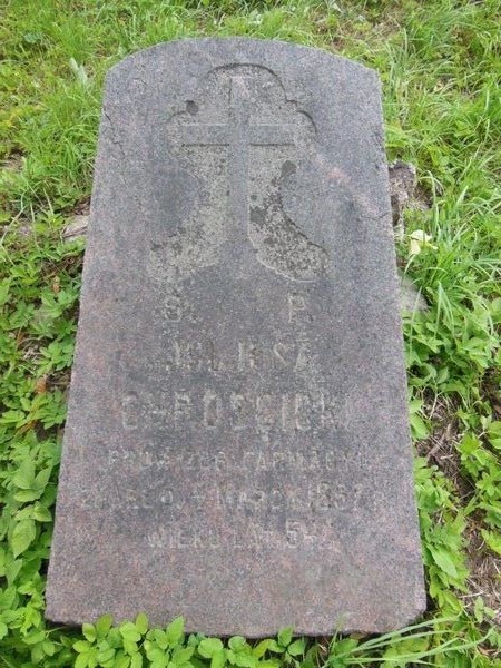 Tombstone of Juliusz Chrościcki, Rossa cemetery in Vilnius, as of 2013