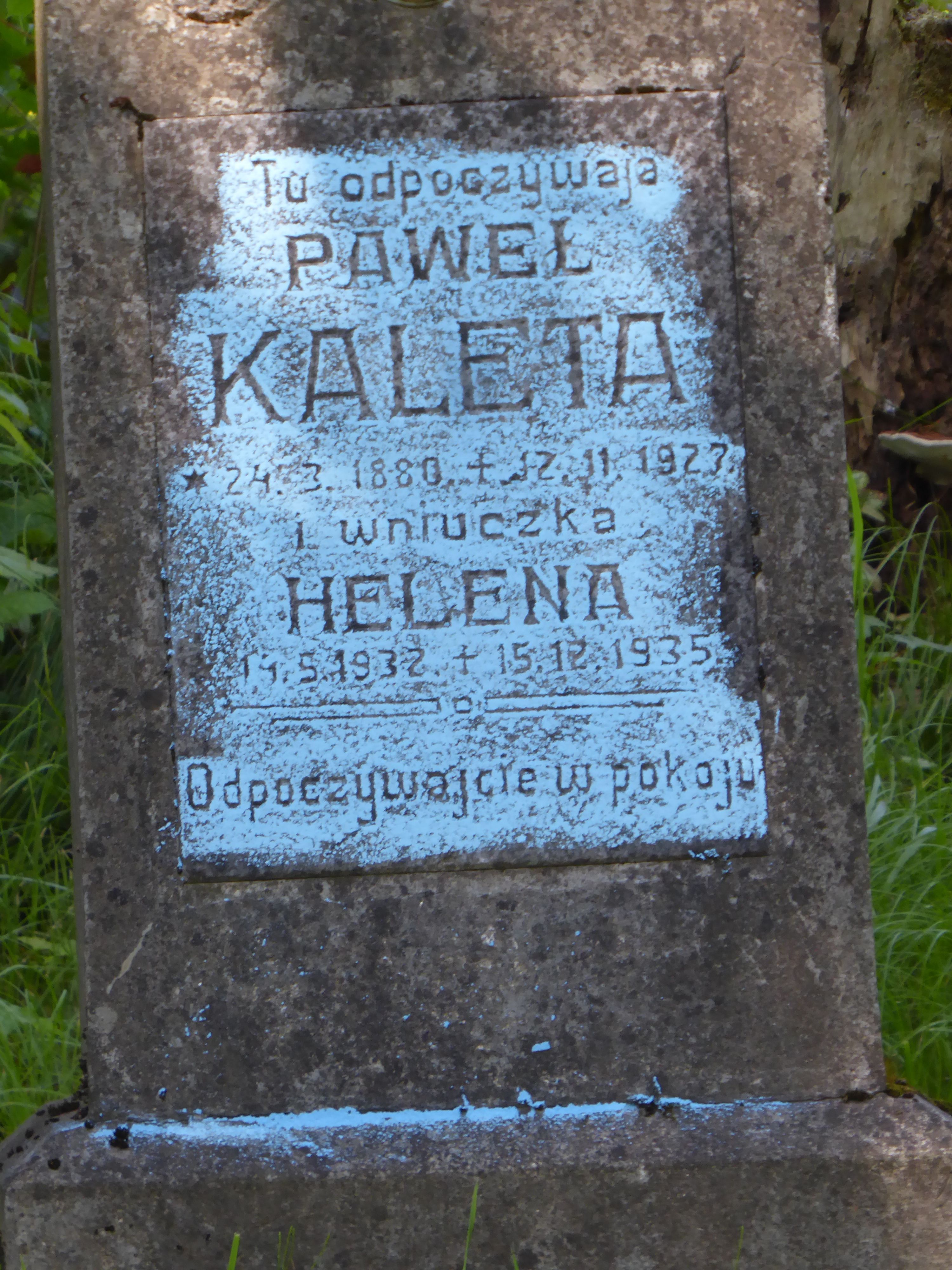 Fotografia przedstawiająca Tombstone of Helena and Pavel Kalet