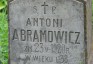 Photo montrant Tombstone of Antoni Abramowicz