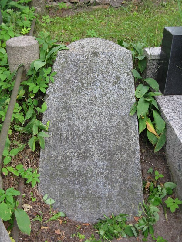 Tombstone of Piotr Majewski, Ross cemetery in Vilnius, as of 2013.