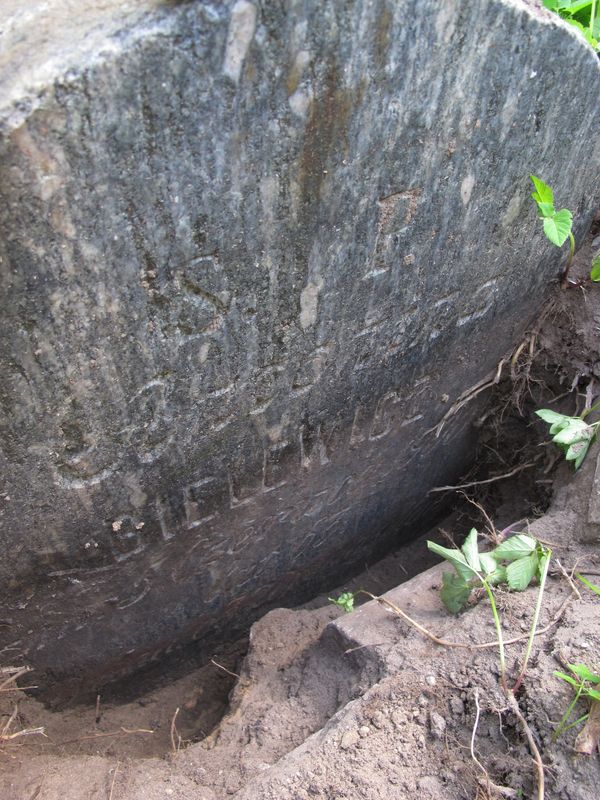 Fragment nagrobka Antoniny Bielewicz, cmentarz na Rossie w Wilnie, stan z 2013