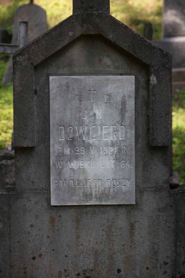 Nagrobek Jana Dowgierda, cmentarz Na Rossie w Wilnie, stan z 2013