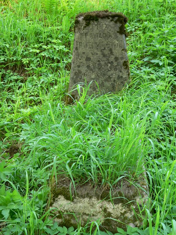 Tombstone of Paulina Franckiewicz, Na Rossie cemetery in Vilnius, as of 2013.