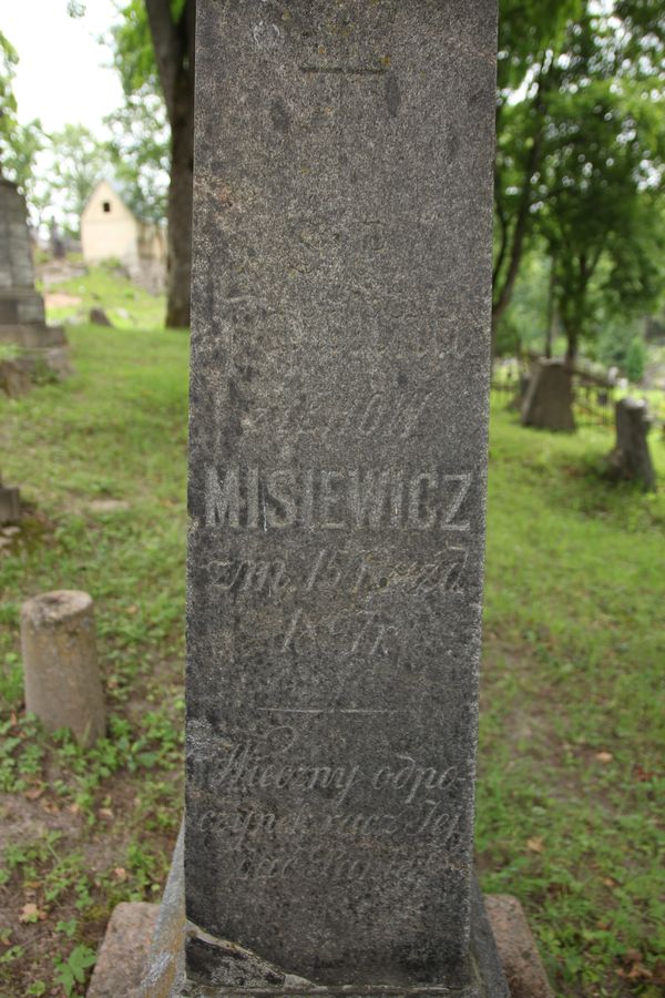 Tombstone of Karolina Leh and Paulina Misiewicz, Na Rossie cemetery in Vilnius, as of 2013