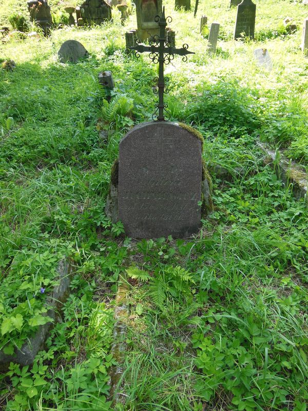 Tombstone of Antoni Yuchnevich, Na Rossie cemetery in Vilnius, as of 2013.