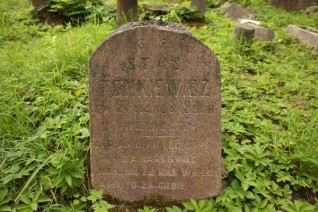 Nagrobek Stanisława Tomkiewicza, cmentarz Na Rossie w Wilnie, stan z 2013