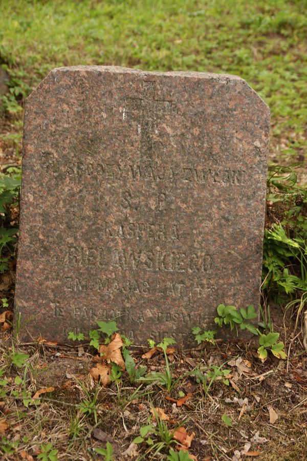 Tombstone of Kacper Bielawski, Na Rossie cemetery in Vilnius, as of 2013