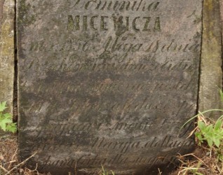 Nagrobek Dominika Micewicza, cmentarz Na Rossie w Wilnie, stan z 2013