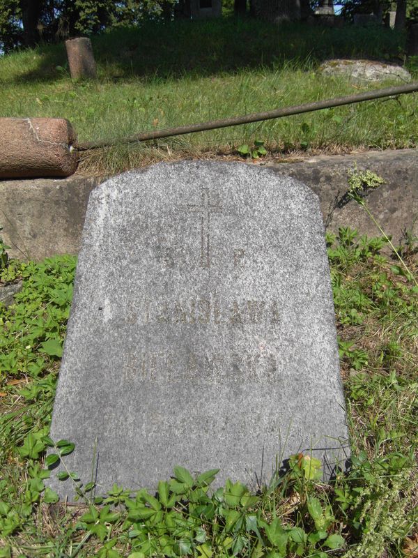 Tombstone of Stanislava Bielawska, Ross cemetery in Vilnius, as of 2013.