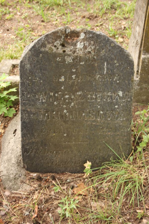 Tombstone of Emila Mordasova, Na Rossie cemetery in Vilnius, as of 2013