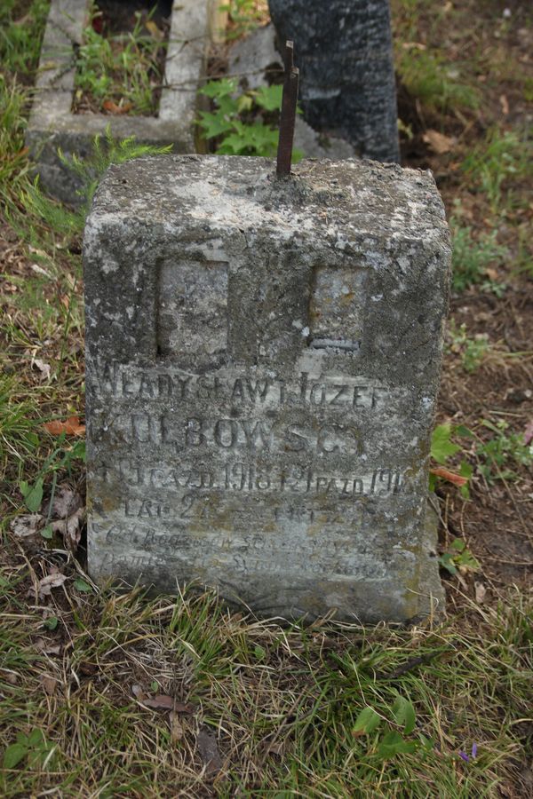 Tombstone of Józef and Władysław Kulbowski, Na Rossie cemetery in Vilnius, as of 2013