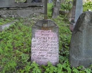Nagrobek Józefa Laszakiewicza, cmentarz na Rossie w Wilnie, stan z 2014