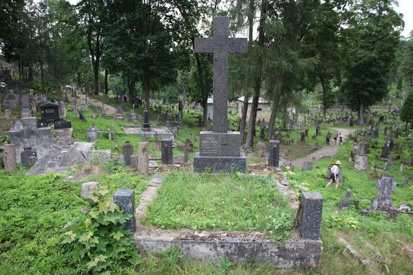 Nagrobek Henryka Doboszyńskiego, cmentarz Na Rossie w Wilnie, stan z 2013 r.