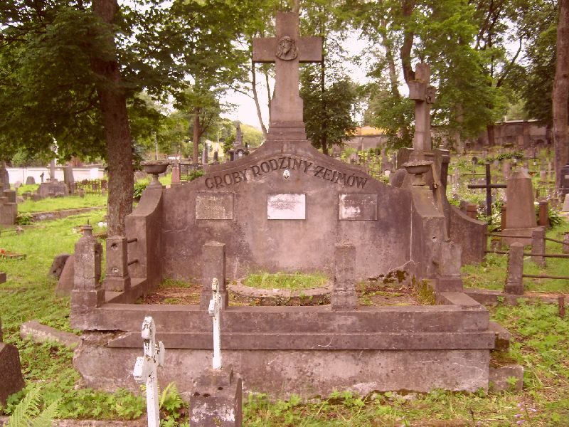 Grobowiec Joanny, Józefa, Stefana Żejmo, cmentarz na Rossie w Wilnie, stan z 2014