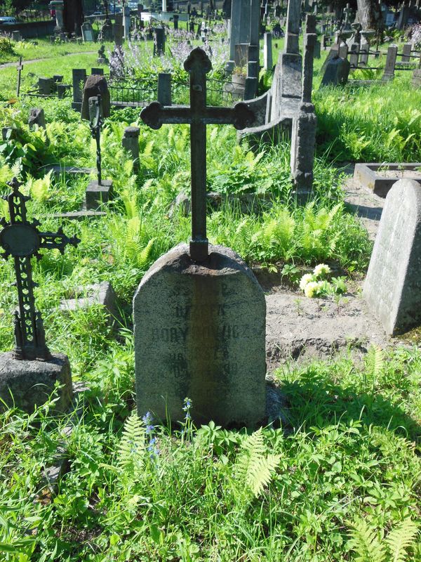 Tombstone of Jozefa Borisovich, Na Rossie cemetery in Vilnius, as of 2013