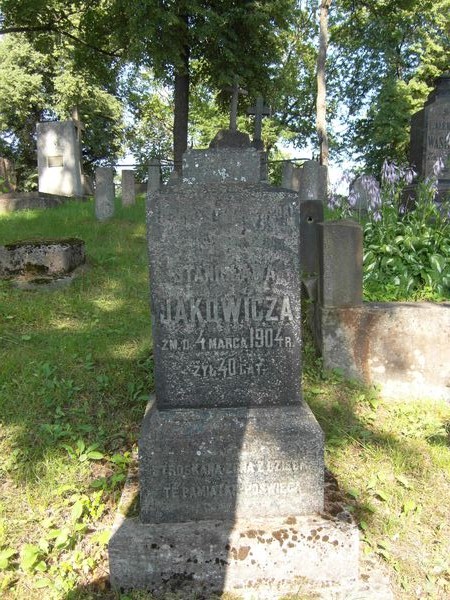 Nagrobek Stanisława i Tekli Jakowicz, cmentarz na Rossie w Wilnie, stan z 2013 r.