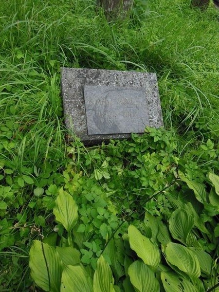 Tombstone of Maria Kincel, Rossa cemetery in Vilnius, as of 2013