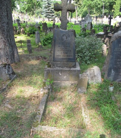 Nagrobek Tadeusza Kurka, cmentarz na Rossie w Wilnie, stan z 2013