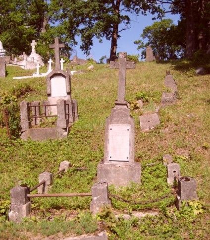 Nagrobek Antoniego i Stefanii Rosołowskich, cmentarz na Rossie w Wilnie, stan na 2013 r.