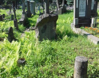 Nagrobek Augusty Makowskiej, cmentarz Na Rossie w Wilnie, stan z 2013