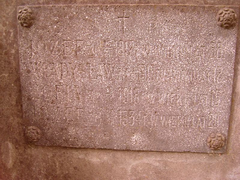 Fragment of the tomb of the Krupowies family, Ross Cemetery in Vilnius, state of 2014