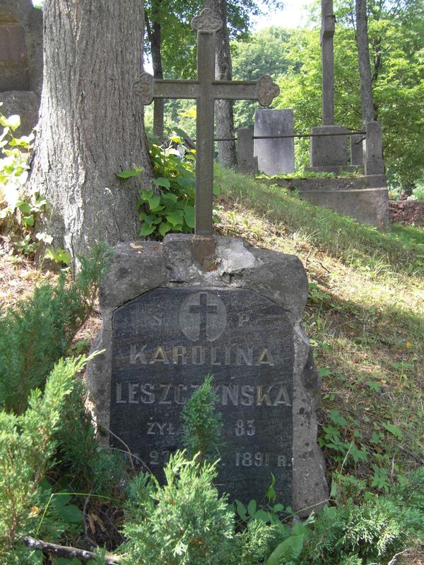 Tombstone of Karolina Leszczynska, Ross Cemetery in Vilnius, as of 2013.