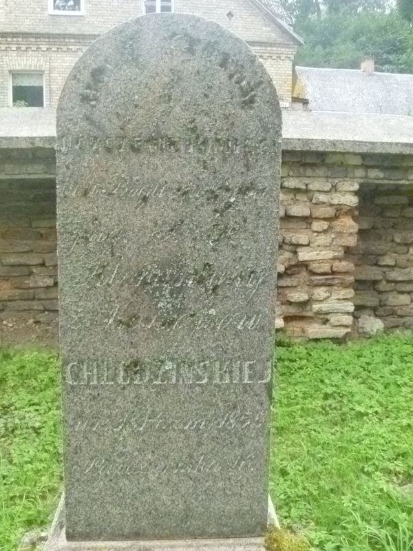 Tombstone of Klementyna Chludzinska, Ross cemetery, as of 2013