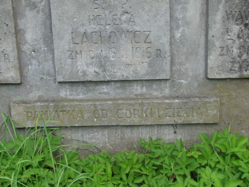 Grobowiec rodziny Lachowicz, cmentarz na Rossie w Wilnie, stan na 2013 r.