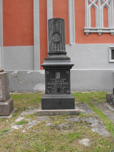 Tombstone of Donat Rejkowski, Na Rossie cemetery in Vilnius, as of 2013.