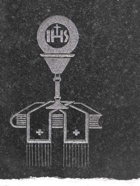 Fragment of the tombstone of Franciszek Wołodźko, Na Rossie cemetery in Vilnius, as of 2013.