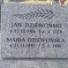 Fotografia przedstawiająca Tombstone of Jan and Maria Dziewiążski
