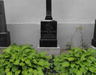 Nagrobek Pawła Piekarskiego, cmentarz Na Rossie w Wilnie, stan z 2013 r.