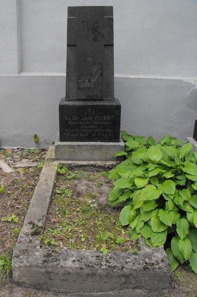 Nagrobek Jana Ellerta, cmentarz Na Rossie w Wilnie, stan z 2013 r.