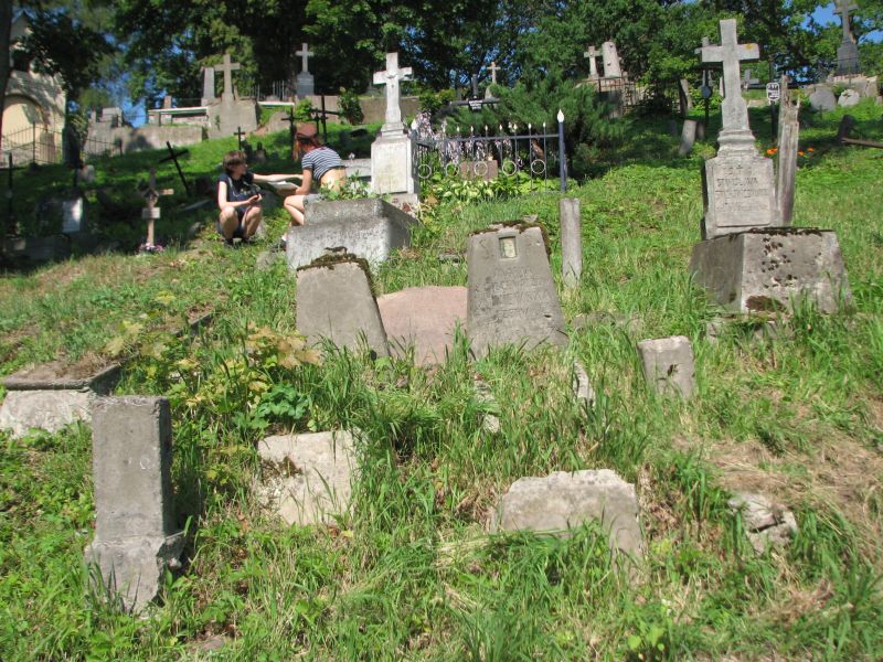 Tombstone of Maria Miniewska, Ross cemetery in Vilnius, as of 2013.