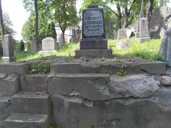 Tombstone of Ksawery Lisowski, Ross cemetery in Vilnius, as of 2013.