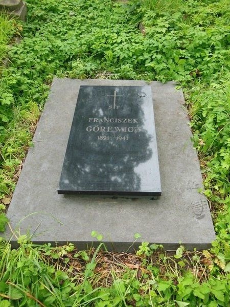 Tombstone of Franciszek Górewicz, Rossa cemetery in Vilnius, state of 2013