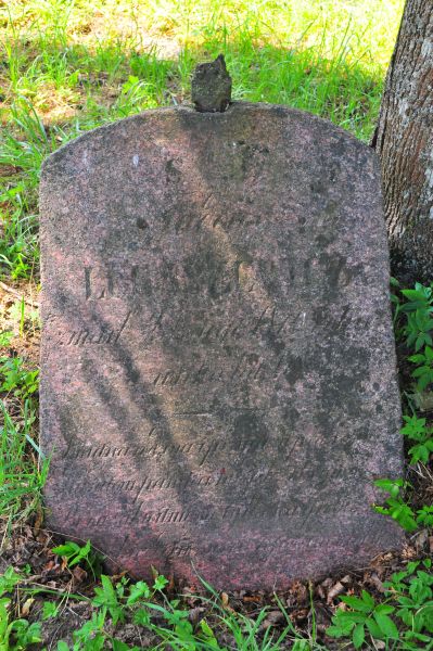 Tombstone of Tadeusz Lukashevich, Ross cemetery in Vilnius, state of 2014