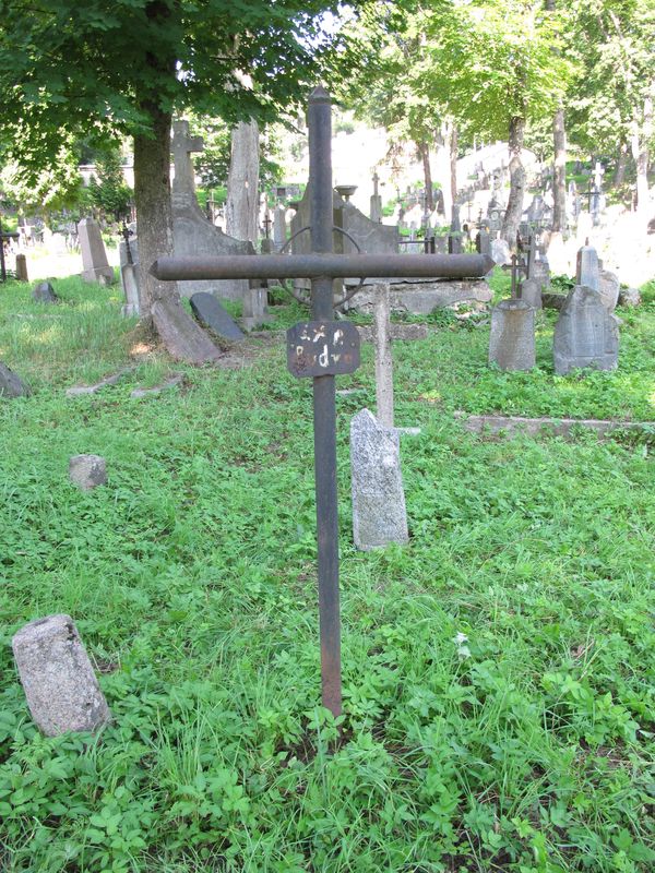 Tombstone of Budra, Rossa cemetery in Vilnius, as of 2013